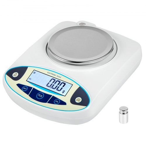 Analytical Balance, 500g x 0.01g Accuracy Lab Scale, High Precision Electronic Analytical Balance, 13 Units Conversion, Counting Function, LCD Display, for Lab University Jewelry (500g, 0.01g)