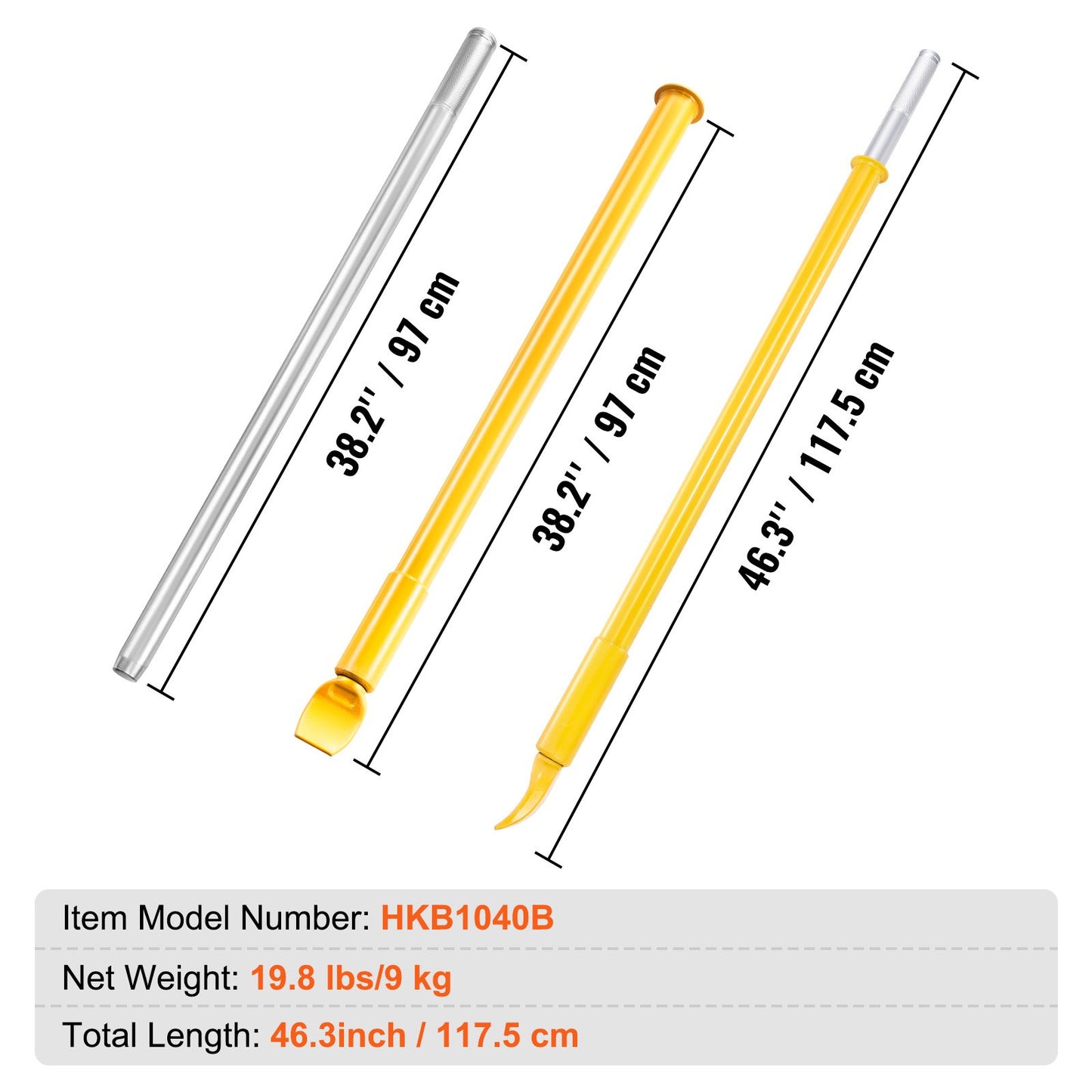 Tire Slide Hammer Bead Breaker Heavy-Duty Ram Bar for Car Truck Trailer