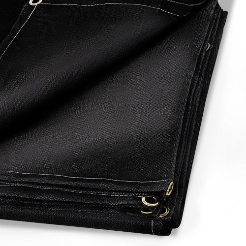 Welding Blanket 8 x 10 FT Fiberglass Blanket Heavy-Duty Fire Retardant Blanket For Easy Hanging and Protection from Sparks & Splatters
