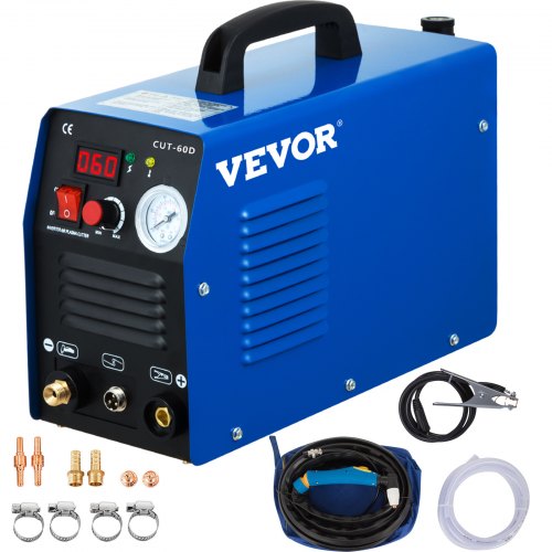60 Amp Plasma Cutter Arc Dual Voltage 220V Plasma Cutting Machine 12mm (0.4 Inch) Cutting Portable Plasma Welder IGBT Inverter Digital Plasma Welding Machine
