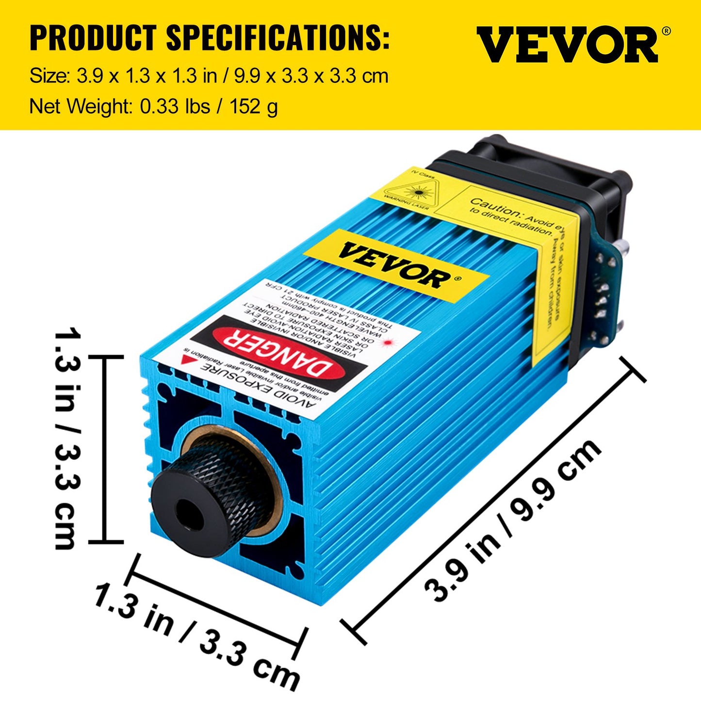 Laser Module 5.5w CNC Laser Module 450nm 12V Laser Wavelength Laser Head
