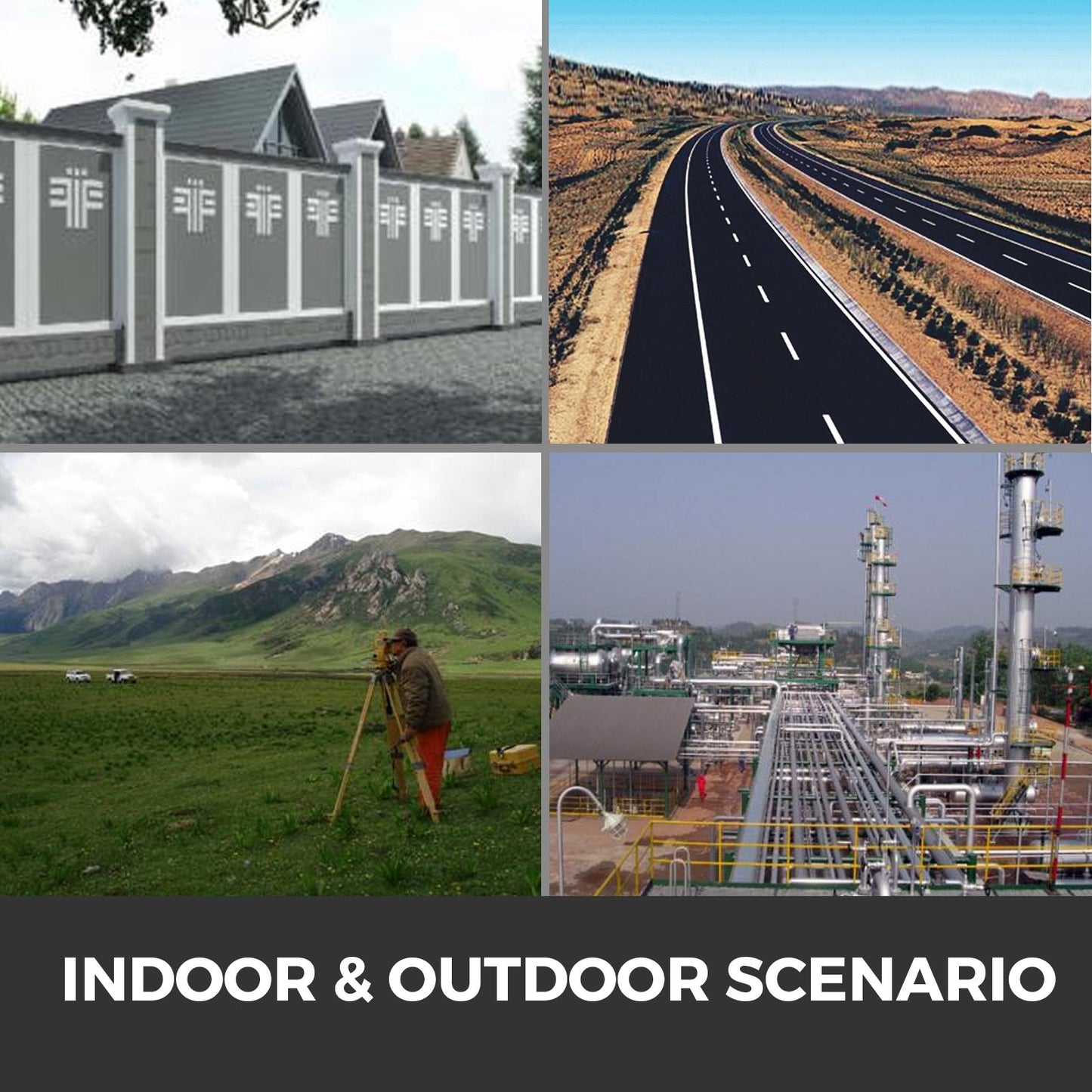 Digital Self-Leveling Rotary Laser Kit Red Beam Precise Construction 500M Range with Remote Control & Receiver