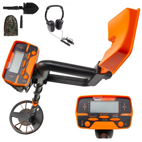 Yellow Metal Detector 3010 Waterproof Disc Metal detectors Underwater Underground High Accuracy LCD Display Metal Detector for Adults and Children Headphone Automatic Detector