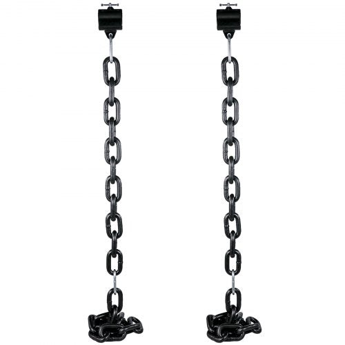 1 Pair Weight Lifting Chains 16KG, Weightlifting Chains With Collars, Olympic Barbell Chains Black, Weight Chains For Bench, Bench Press Chains Weighted Chains For Workout Power Lifting(Black)