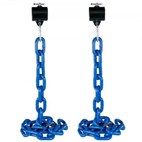 1 Pair Weight Lifting Chains 44LBS, Weightlifting Chains With Collars, Olympic Barbell Chains Silver Weight Chains For Bench, Bench Press Chains Weighted Chains For Workout Powerlifting(Blue)