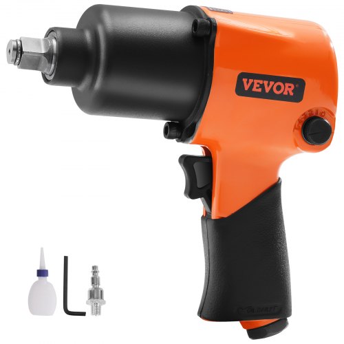 Air Impact Wrench, 1/2" Drive Air Impact Gun Up to 880ft-lbs Nut-busting Torque, 7500RPM Lightweight Pneumatic Tool for Auto Repairs and Maintenance