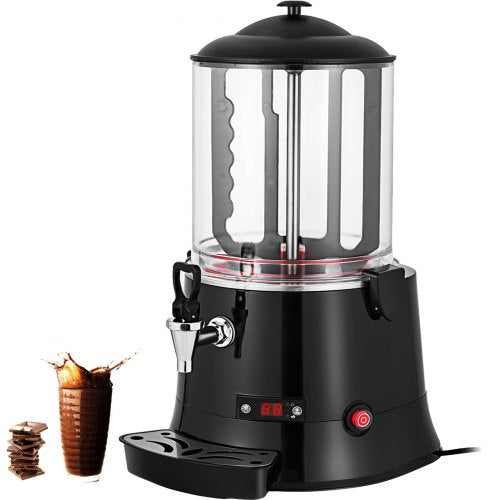 Hot Chocolate Machine KS-RQ Chocolate Melter Machine Hot Chocolate Dispenser Machine 10L for Hotels Restaurants Bakeries Cafes for Melting Chocolate