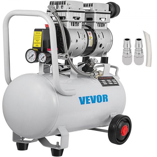 Air Compressor 6.6 Gallon Ultra Quiet Oil-free Air Compressor 30L Tank Silent Air Compressor 750W Oil free Compressor Low noise with Safe Solenoid Valve