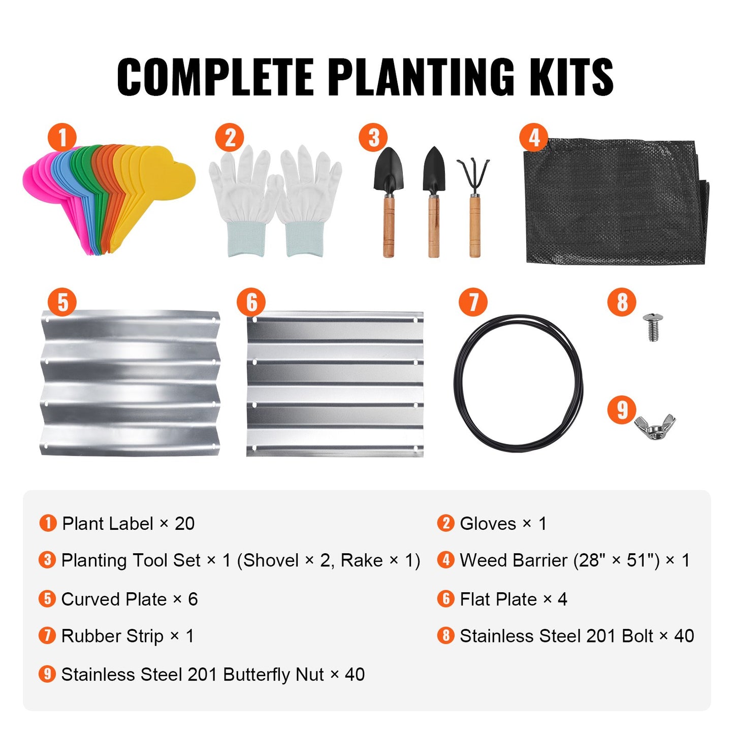 Raised Garden Bed, 48.2 x 24.6 x 11 inch Galvanized Metal Planter Box, Outdoor Planting Boxes with Open Base, for Growing Flowers/Vegetables/Herbs in Backyard/Garden/Patio/Balcony, Silver