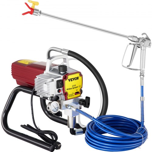 Pro Airless Wall Paint Sprayer 1800W Electric Sprayer Gun Kit, 22Mpa Adjustable Spray Pressure with 15M Pipe for Wall & Ceiling/Wood & Metal Paint