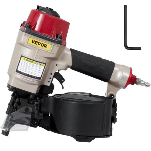 Roofing Nail Gun CN55, Professional Coil Nailer from 1-Inch up to 2-1/4-Inch, Siding Nailer with Adjustable PC Magazine Coil Siding Nailer 15 Degree for Driving Roofing Nails Fast and Hard