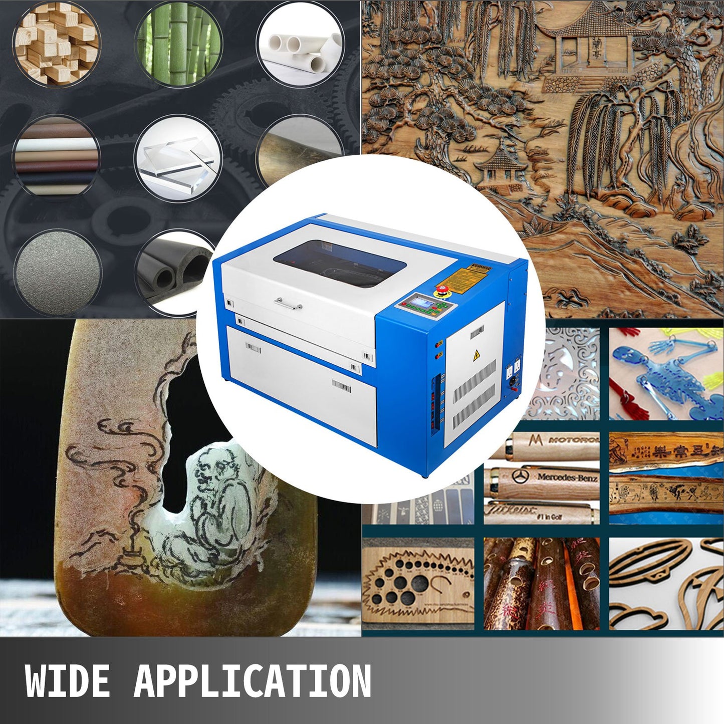 50w USB CO2 Laser Engraving Machine 300x500mm Laser Engraving Machine USB Connection Cutting Thickness Cut 10mm Engraver