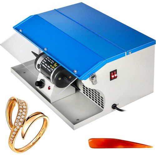 Jewelry Polishing Machine Buffing Machine Benchtop Jewelry Polishing Tool Dust Collector Buffing Table Top Jewelry Buffer Polisher Machine With Light Polishing Buffing Machine