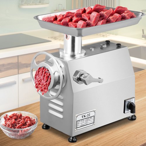 Commercial Meat Grinder 850W Electric Meat Grinder 218PRM Mincer Sausage Maker Stainless Steel Food Grinding Mincing Machine Home Kitchen Tool 1 Cutting Plate and 1 Cutting Knife