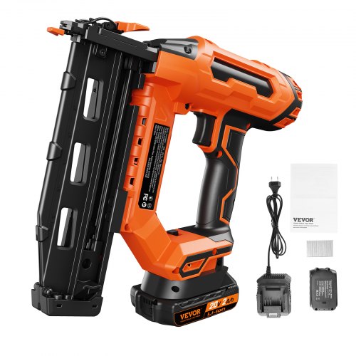 Cordless Finish Nailer 20V Cordless Brad Nailer Kit 16Ga Nails Battery