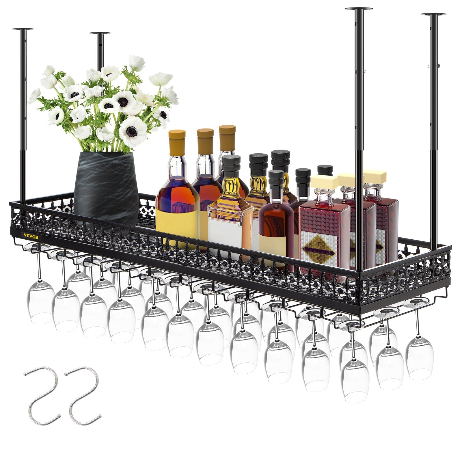 Ceiling Wine Glass Rack, x 13 inch Hanging Wine Glass Rack