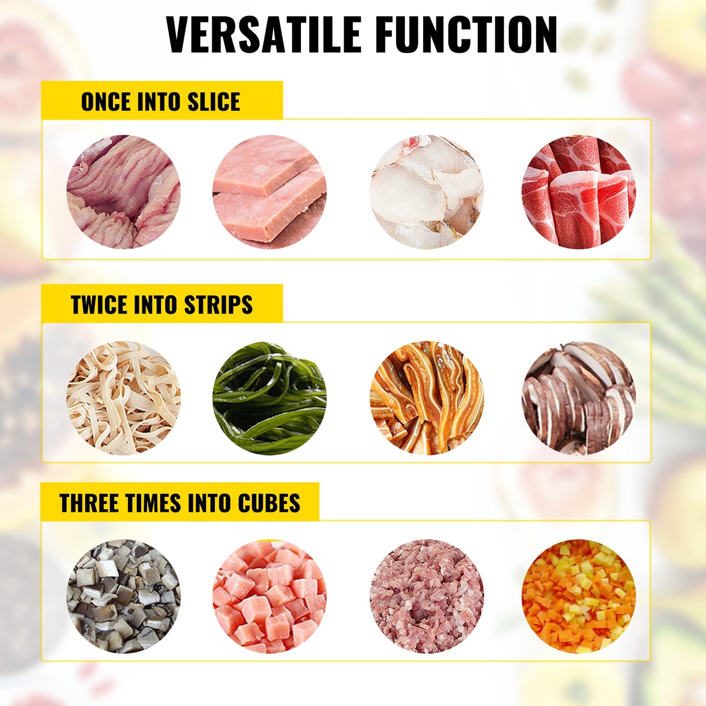 Commercial Meat Cutting Machine, 551 Lbs/H 850W Meat Shredding Machine, 5mm Blade Electric Meat Cutter, Stainless Steel Restaurant Food Cutter, for Kitchen Supermarket Lamb Beef Chicken, Red