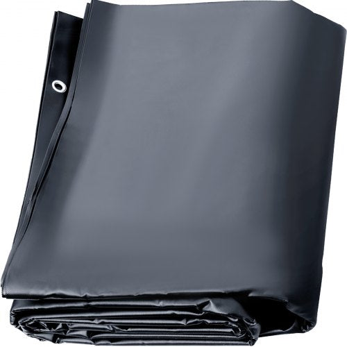 Pool Safety Cover, 13x26 ft In-ground Pool Cover, Charcoal In-ground Pool Cover, PVC Pool Covers Rectangular Safety Pool Cover Solid Safety Pool Cover for Swimming Pool Winter Protection Cover