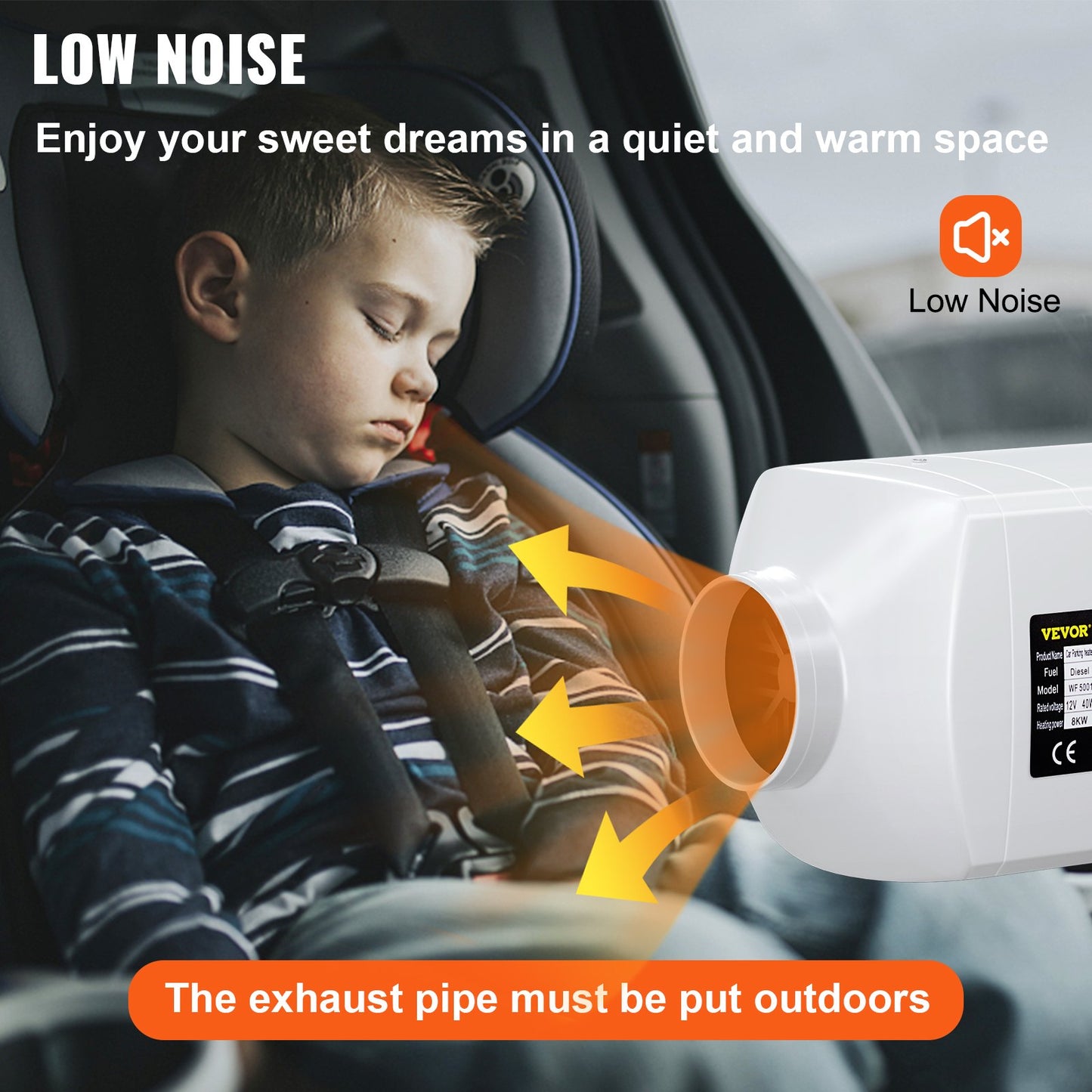 8KW 12V Diesel Heater with LCD Switch and Remote Control,Diesel Air Heater with Silencer, Air Diesel Heater Parking Heater with 10L Tank For Truck, Boat, Car Trailer, Motorhomes, etc