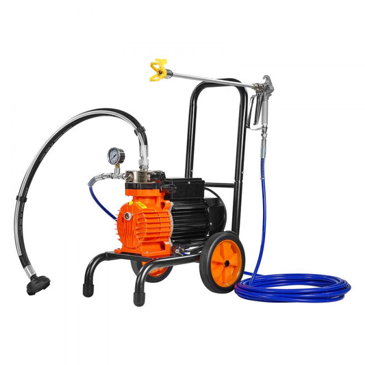 Cart Airless Paint Sprayer Diaphragm Paint Airless Sprayer 900W Electric