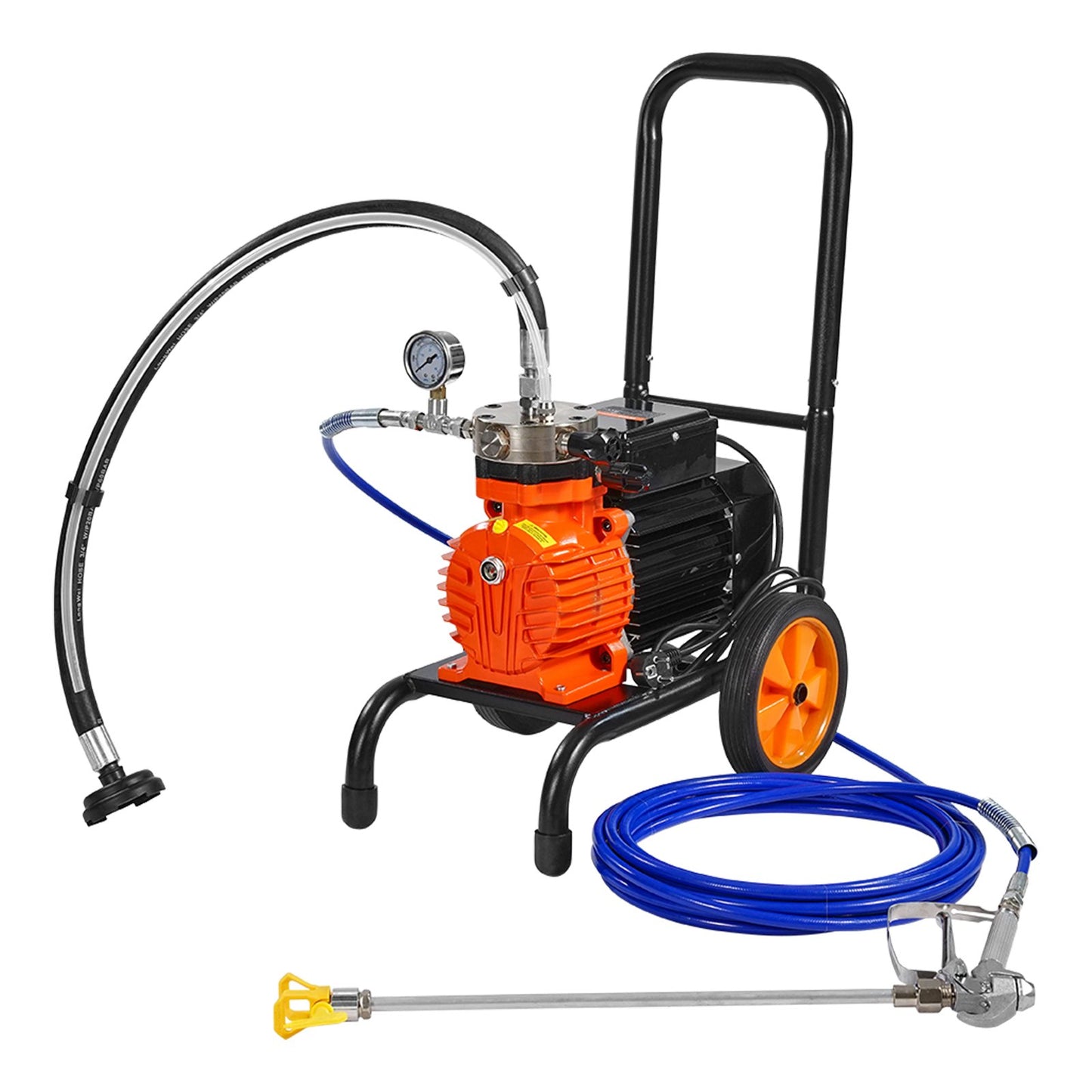 Cart Airless Paint Sprayer Diaphragm Paint Airless Sprayer 900W Electric