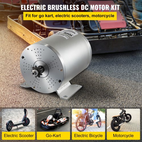 1800w electric brushless dc motor kit 48V, brushless motor dc High Speed Brushless Motor with 32A Speed Controller and Throttle Grip Kit