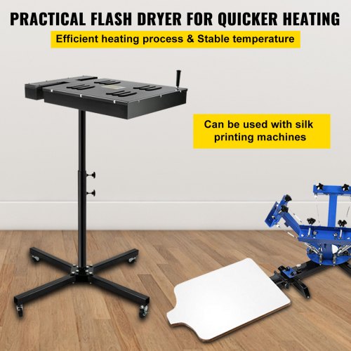 Silkscreen Flash Dryer 18x24Inch Flash Dryer Silkscreen Printing T-Shirt Curing Equipment with Electrical Control Box