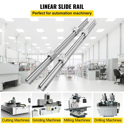 Linear Rail SBR25-1200mm 2 Linear Slide Guide with 4 SBR25UU Bearing Block