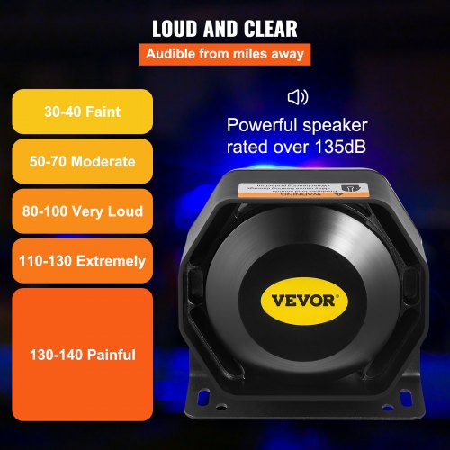 400W 8 Sound Loud Car Warning Police Fire Emergency Alarm Fire Siren 1 Horn PA Speaker MIC System Vehicle Siren