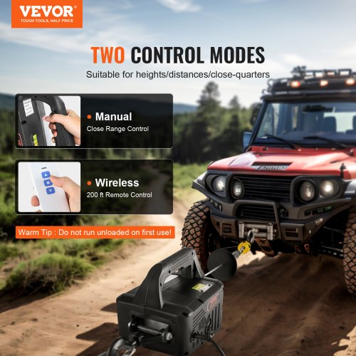2-in-1 Portable Electric Hoist Power Winch 1100lbs Wireless Remote Control