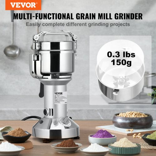 150g Commercial Spice Grinder Electric Grain Mill Grinder High Speed