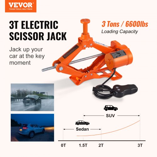 Electric Car Jack Floor Jack 3 Ton Electric Scissor Jack Car Repair Tool