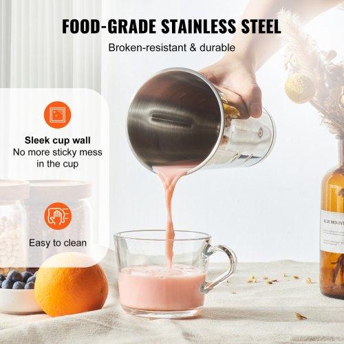 Milkshake Maker Mixer Machine 375W Stainless Steel Drink Tea Milk Blender