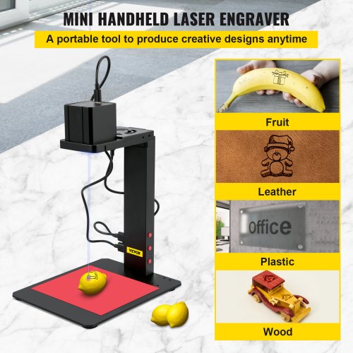 Mini Laser Engraver Portable Laser Engraving Machine W/ Auto-Focus Stand
