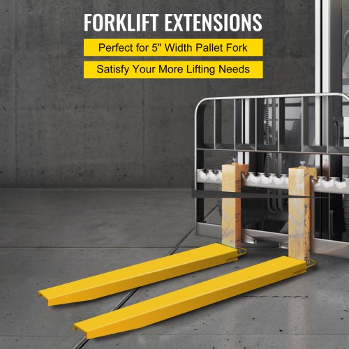 Pallet Forks Extensions Steel Pallet Forks 72 x 5.5 Inch Heavy Duty Pallet Forks 182cm Length Forks Extensions for Forklift Lift Truck