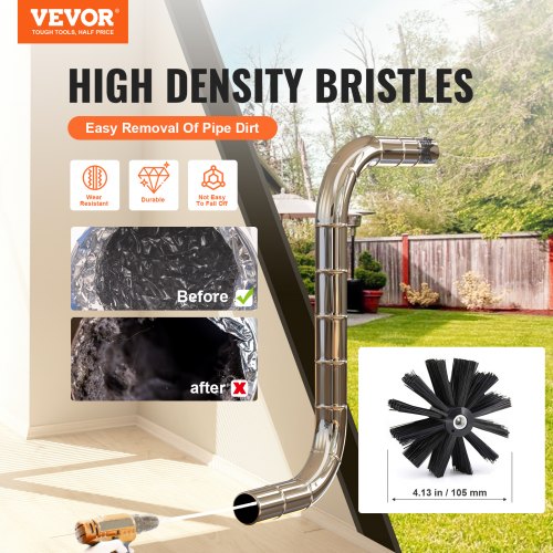 12.2M Dryer Vent Cleaner Kit, 29 Pieces Duct Cleaning Brush, Reinforced Nylon Dryer Vent Brush, Dryer Cleaning Tools Lint Remover with Flexible Lint Trap Brush, Clamp Connectors