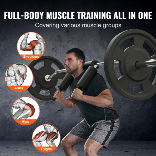 Safety Olympic Squat Bar Fitness Squat Bar Attachment 700LB Weight Lifting