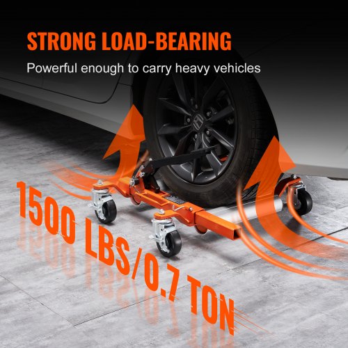 Ratcheting Wheel Dolly Auto Vehicle Positioning Moving Lift Jack 1500 lbs