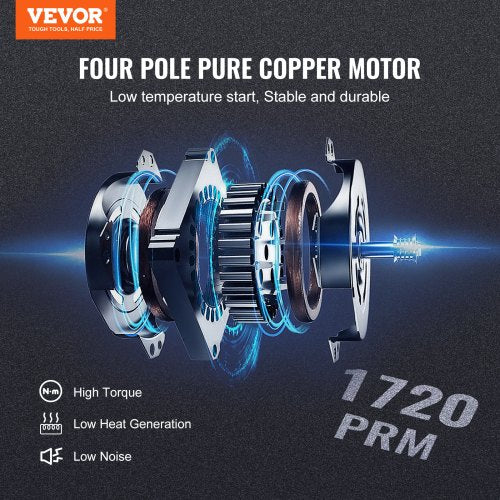 1/5 HP Single Stage Vacuum Pump, 3.5 CFM, 220-240V AC Air Conditioning Conditioner Vacuum Pump, 1/4" SAE Male 1/2" ACME Male Inlet, for HVAC Repair, Refrigeration Maintenance, Resin Degassing