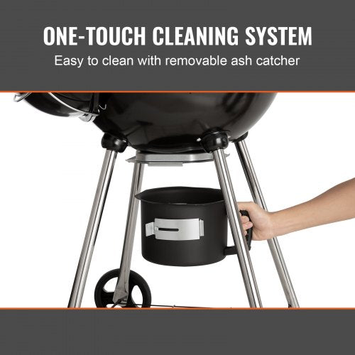 22 inch Kettle Charcoal Grill BBQ Portable Grill Outdoor Barbecue Cooking