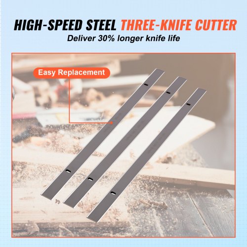 Thickness Planer, Two Speed, 13" Width Worktable Benchtop Planer, Three-Blade, 15-Amp 2000W Powerful Motor, 12" Extended Infeeding Table, Low Noise for both hard & soft wood material removal