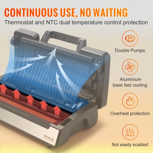 Vacuum Sealer Machine Food Preservation Storage Saver 90Kpa w/ Seal Bag