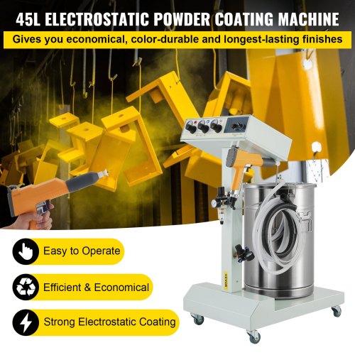 Powder Coating Machine WX-101 Electrostatic Spray Powder Coating Machine 40W 50L Electrostatic Powder Coating System Spraying Gun Paint System Powder Coating Equipment
