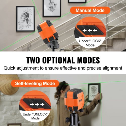 Laser Level 50ft Green Cross Line Self Leveling High Accuracy Measure Tool