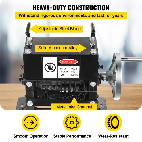 Cable Wire Stripping Machine 1-20MM Wire Stripping Machine 8 Channels Wire Stripping Machine Tool with 7 Blades Manual Hand Cranked Industrial Wire Stripping Recycle
