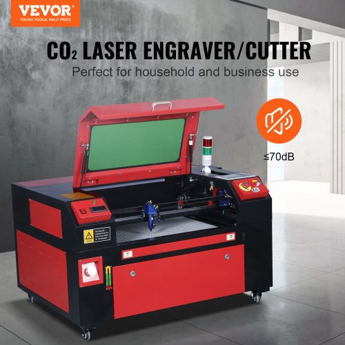 60W CO2 Laser Engraver Engraving Carving Print Machine 400x600 mm Workbed