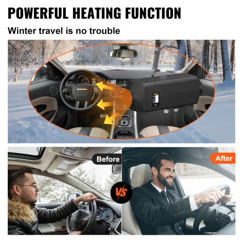 5KW Parking Heater 12V  Diesel Air Heater with 2 Silencers for TrucksTrailer Boats