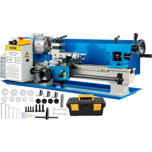 7x14 Inch Metal Lathe 50-2500 RPM 550W Mini Bench Lathe 0.75HP Variable Spindle Speed Milling Machine for Mini Precision Parts Processing Nylon Gear