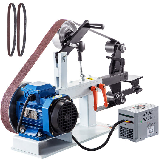 Benchtop Disk & Belt Sander Bench Sander 1.5KW with Ph 427 X 12" Wheel Adjustable Sanding Belt, Central Machinery Belt and Disk Sander 0-2800Rpm Combination Sanders