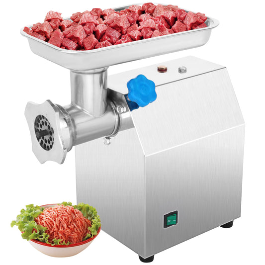 Electric Meat Grinder 850W Meat Mincer 190 r/min Sausage Maker Commercial Stainless Steel Food Grinding Mincing Machine Electric Mincer Machine for Home Kitchen Tool
